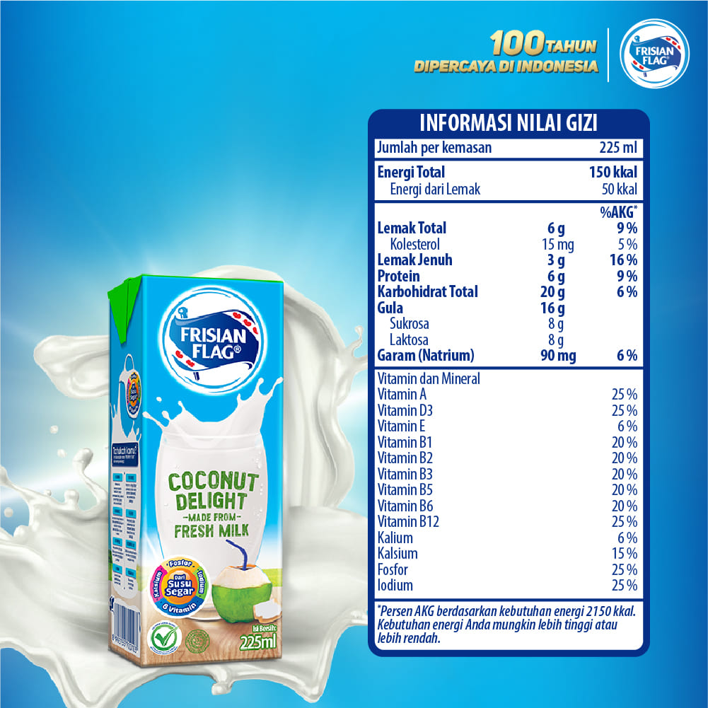 Nikmati Kesegaran Susu Frisian Flag Coconut Delight