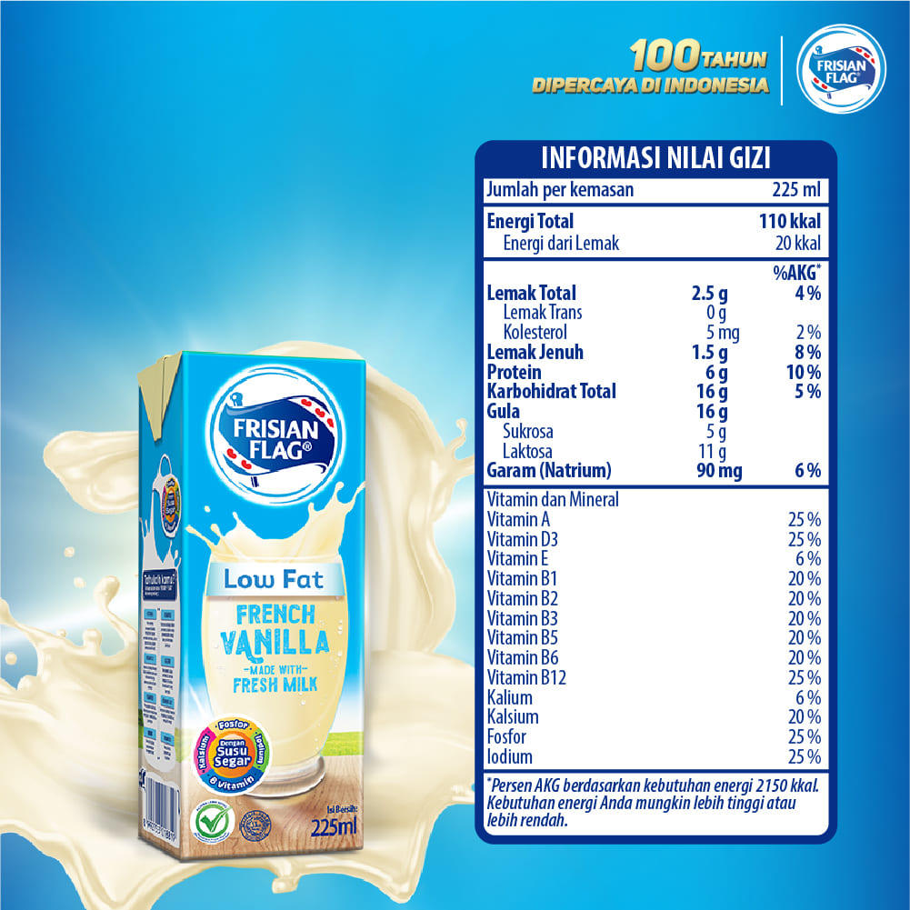 Frisian Flag Low Fat French Vanilla, Lezat dan Lebih Sehat