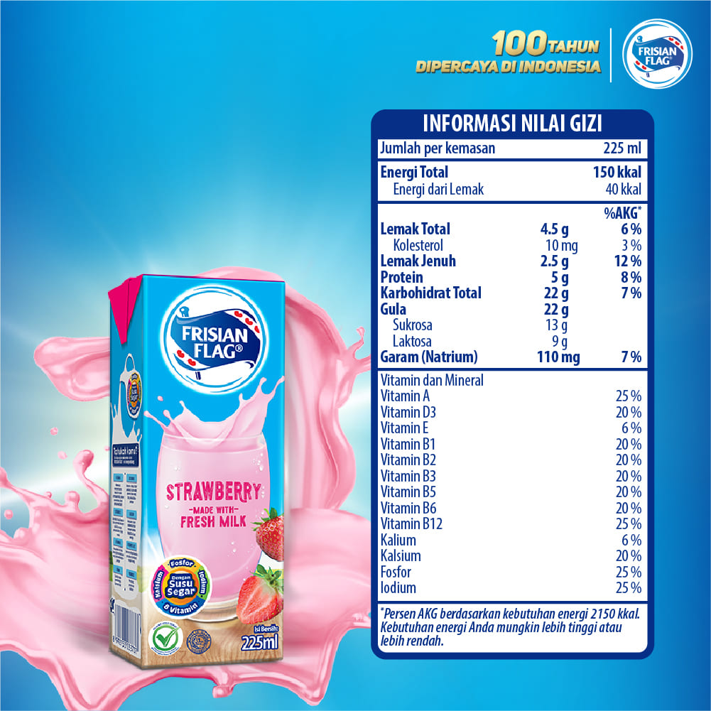 Frisian Flag Strawberry, Lezat dan Bernutrisi