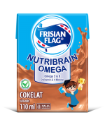 Frisian Flag Nutribrain Omega rasa Cokelat: Nikmat & Bernutrisi untuk Anak Cermat
