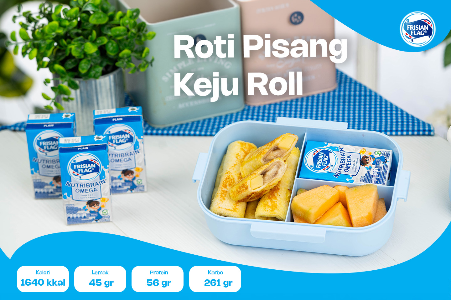 Roti Pisang Keju Roll